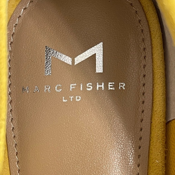 MARC FISHER LTD YELLOW SUEDE CHANGE  LOAFERS SZ 9 MED NWOT - Picture 8 of 12